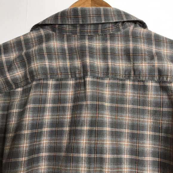 Eddie Bauer Men's Large Gray Plaid Long Sleeve Button Shirt - Picture 7 of 7